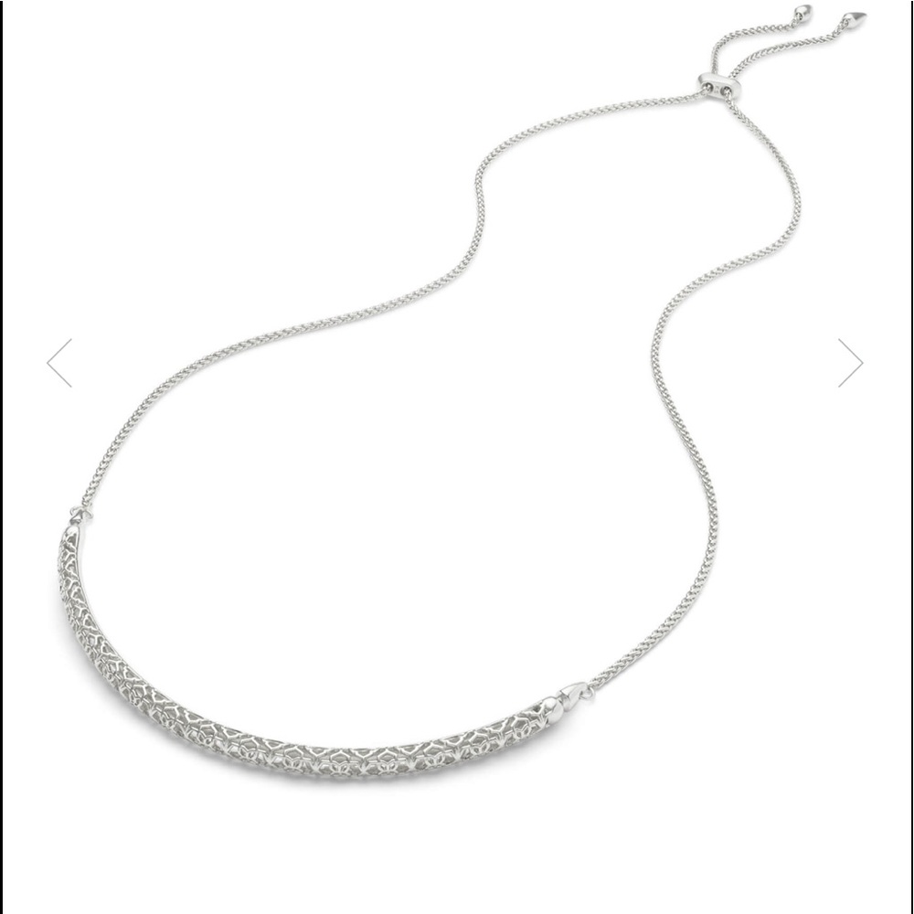 Goldie Silver Choker Necklace In Silver Filigree